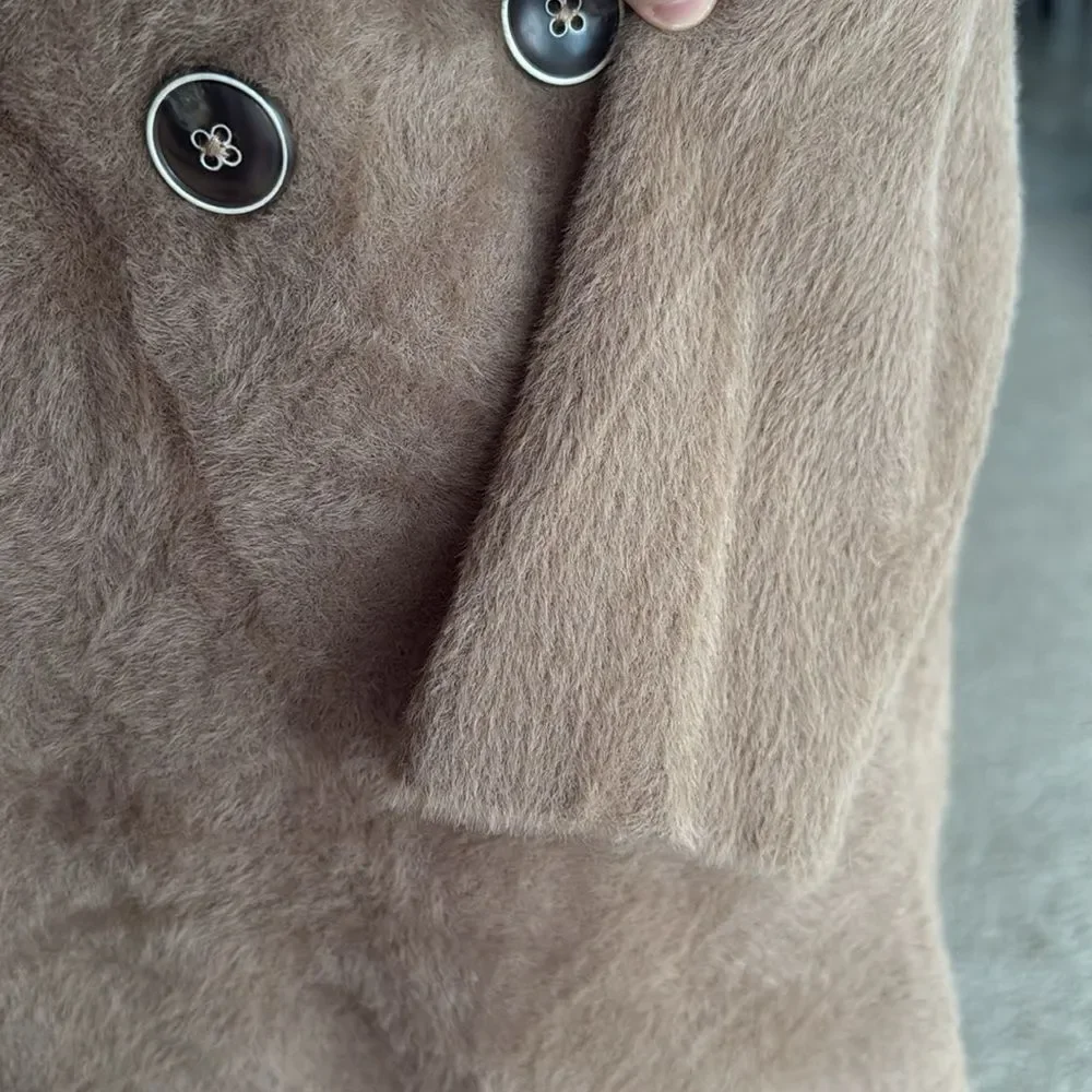 Karen Kane Sweater Coat in Camel - Picture 8 of 11